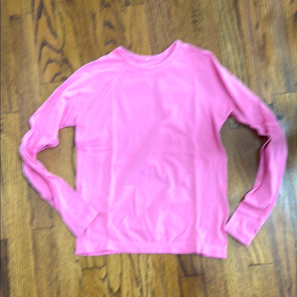 Athleta Girl Pink Long Sleeve Top size M excellent condition